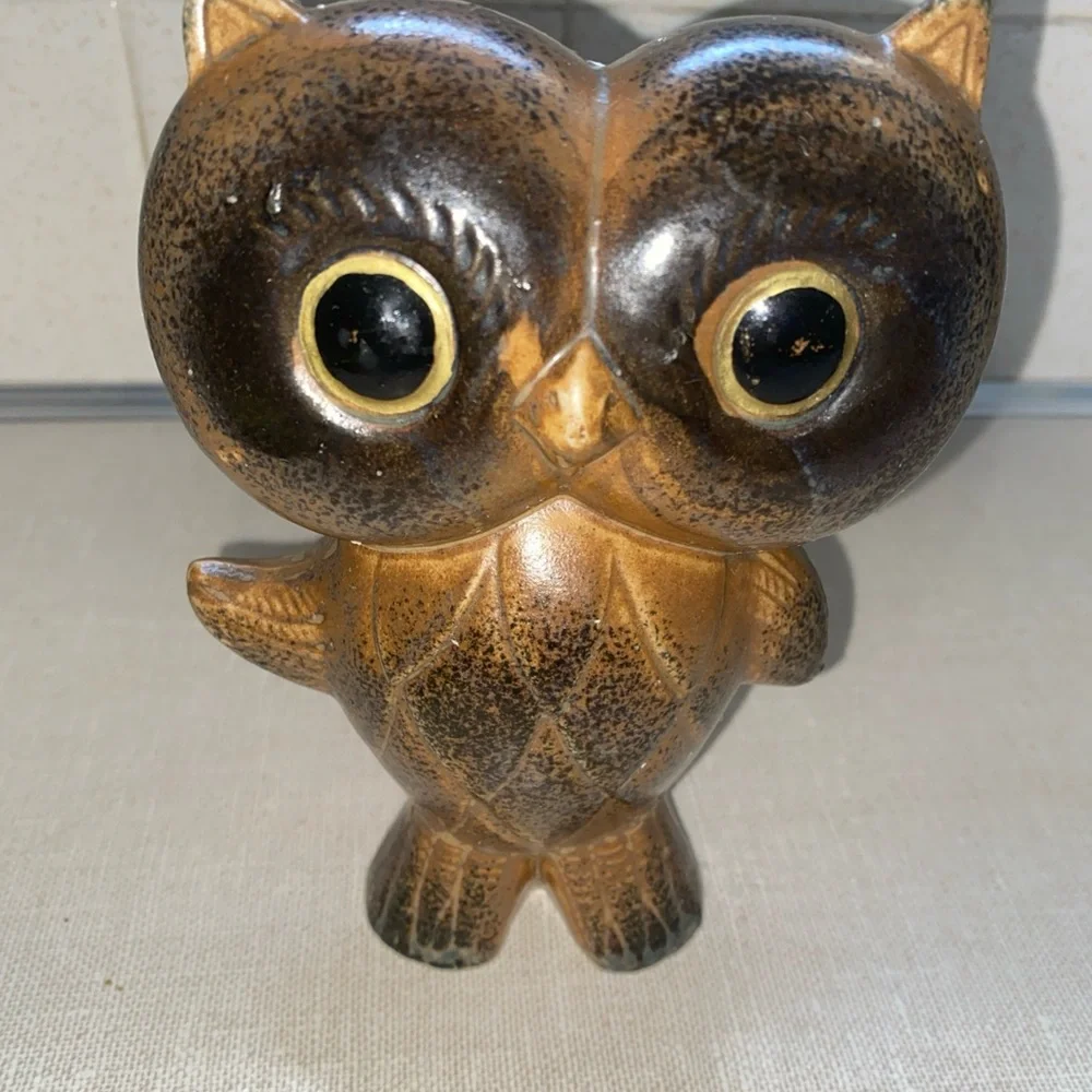 VINTAGE MCM WONY LTD JAPAN CERAMIC‎ OWL FIGURINE 6